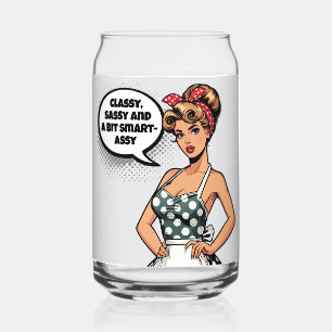 Verre Canette Assistant rétro Pinup_ Smart