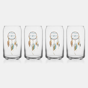 Verre Canette Attrape-rêves dégradé bleu marine 