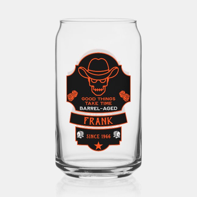 Verre Canette Au-Dessus De La Colline Vieillir (Recto)