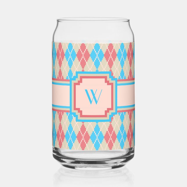 Verre Canette Au Jacquard de plage (Recto)