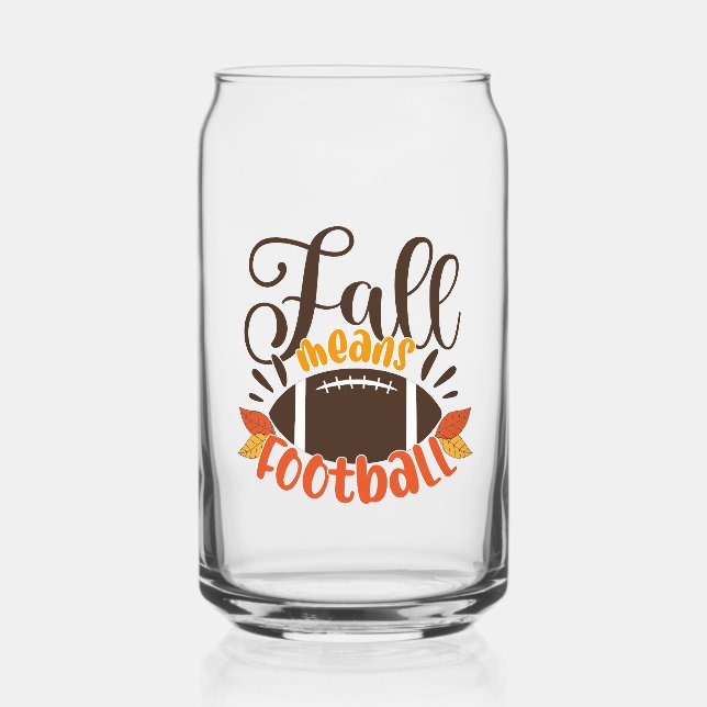 Verre Canette Automne signifie football (Recto)