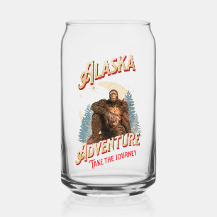 Verre Canette Aventure Bigfoot en Alaska Art Rétro de la Nature