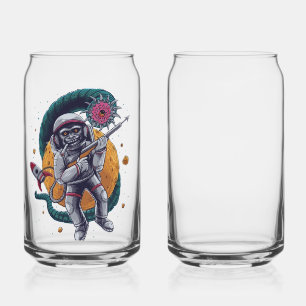 Verre Canette Aventurier Spatial Rétro Créature Cosmique Sci Fi