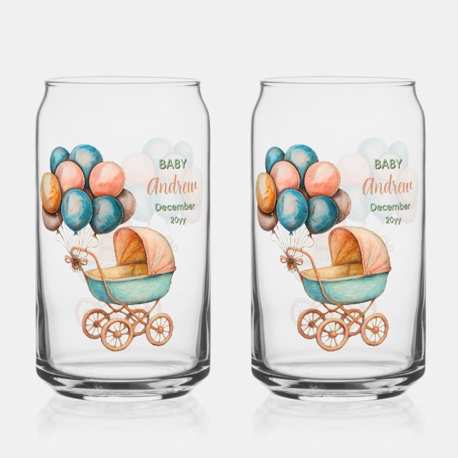 Verre Canette Baby Carriage Soda Glass (Recto)