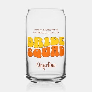 Verre Canette Bachelorette de plage équipe de mariée Bridesmaid