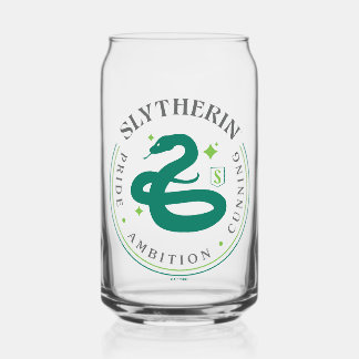 Verre Canette Badge de fierté de la maison SLYTHERIN™ serpent ve