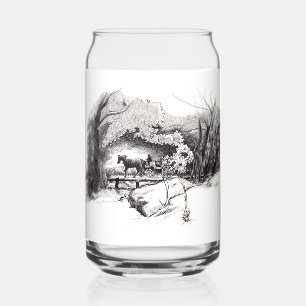Verre Canette Balade à travers Central Park Boissons Set Stemles