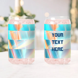 Verre Canette Bandes du coucher du soleil