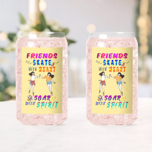 Verre Canette Barware pour amis Patiner avec cœur S'envoler avec