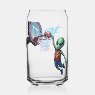 Verre Canette basket-ball alien