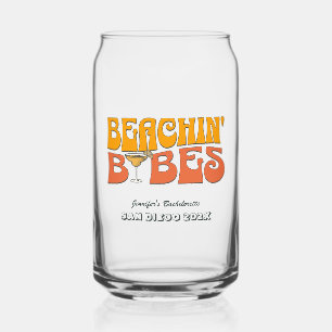 Verre Canette Beach Bachelorette Party Retro Beachin Babes