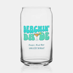 Verre Canette Beach Bachelorette Party Super Beachin Bride