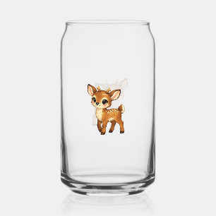 Verre Canette Bébé Faon Mignon Dessin Animé Illustration de Cerf