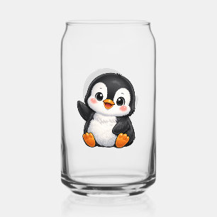 Verre Canette Bébé manchot mignon faisant signe Personnage de de