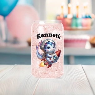 Verre Canette Bébés dragons explorant les étoiles