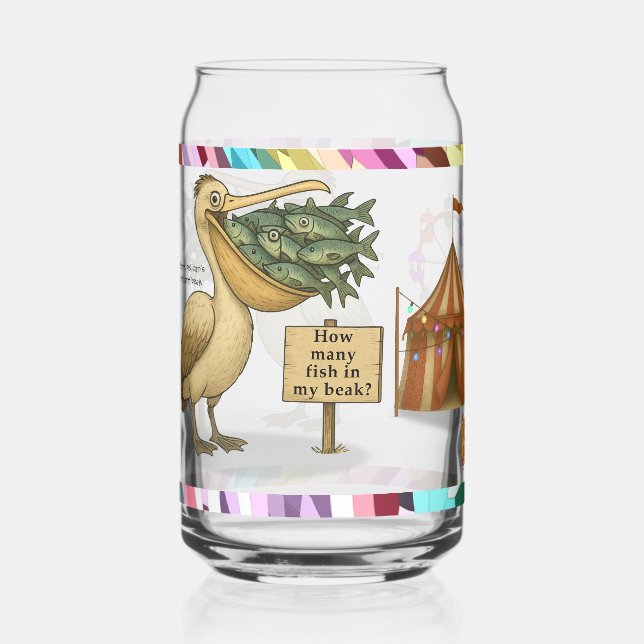 Verre Canette Bec brillant de Pierre le pélican (Recto)