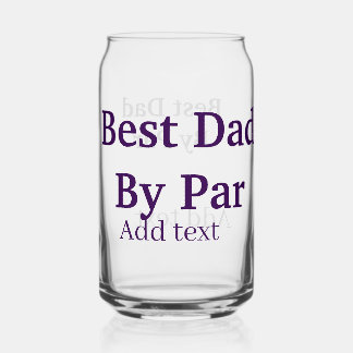 Verre Canette Best dad by par gray black father's day namesimple