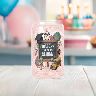 Verre Canette Bienvenue au retour à l'école
