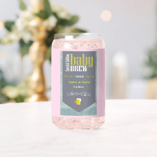 Verre Canette Bière brassée bébé personnalisée Étiquette Drôle D