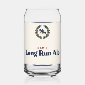 Verre Canette Bière Long Run Ale Personnalisée Drôle pour Coureu
