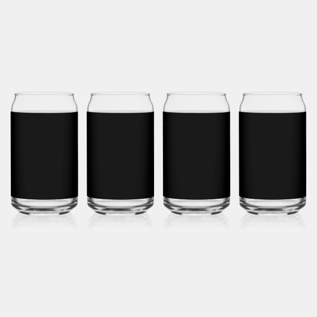 Verre Canette Bière Noire (La Noire La Plus Sombre) (Recto)