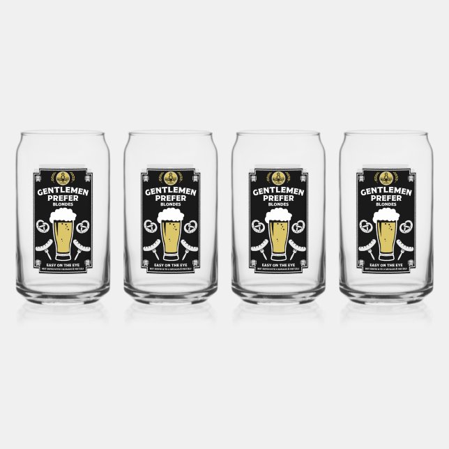 Verre Canette Bière Pilsner Allemande Et Saucisse (Recto)