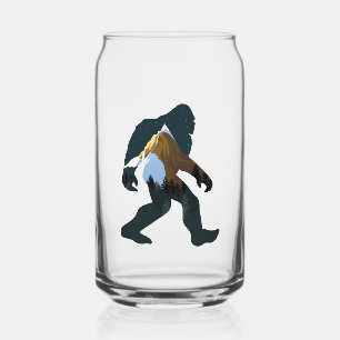 Verre Canette Bigfoot de la forêt nocturne