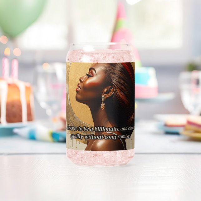 Verre Canette Billionaire Mindset Glass of Water (Insitu (Anniversaire))