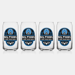 Verre Canette Biltong Et Bière