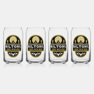 Verre Canette Biltong Et Bière