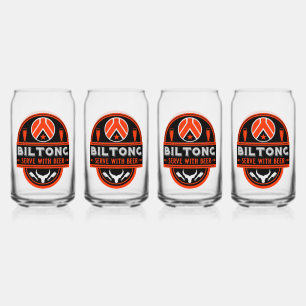 Verre Canette Biltong Et Bière