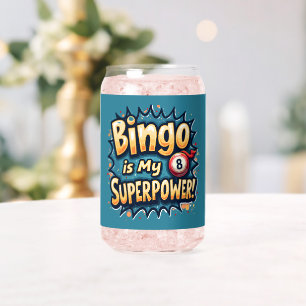 Verre Canette Bingo Est Ma Superpuissance Retro Bingo Love