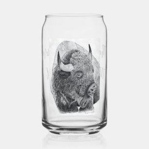 Verre Canette Bison d'Amérique
