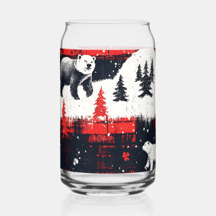 Verre Canette Bison rouge Plaids Ours polaire