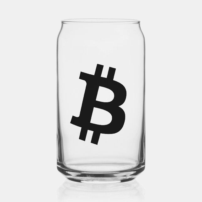 Verre Canette Bitcoin Simple (Recto)