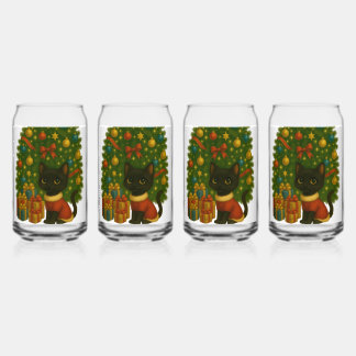 Verre Canette “Black Cat Emi and the Christmas Tree”