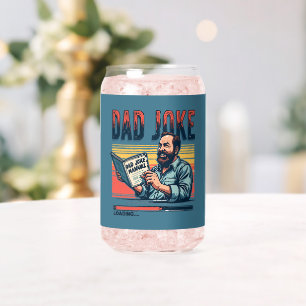 Verre Canette Blague de papa drôle Humour rétro Esthétique vinta