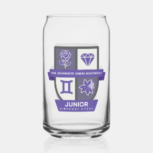 Verre Canette Blason d'anniversaire des Gémeaux™ pour le 1er au