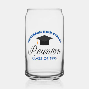Verre Canette Blue High School Reunion Party