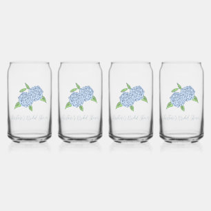 Verre Canette Blue Hydrangea Classic Fête des mariées côtière
