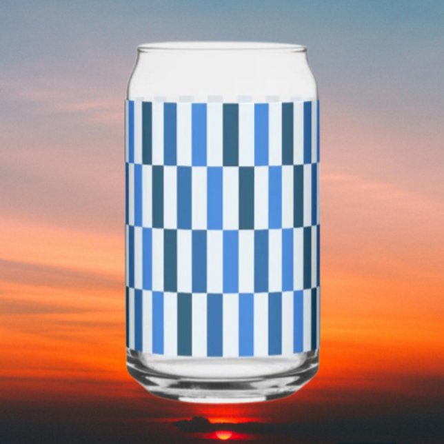 Verre Canette Blue Line Flow Can Glass  (Créateur téléchargé)