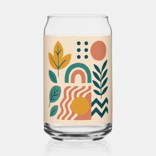 Verre Canette Boho moderne Abstrait Nature Wall Art