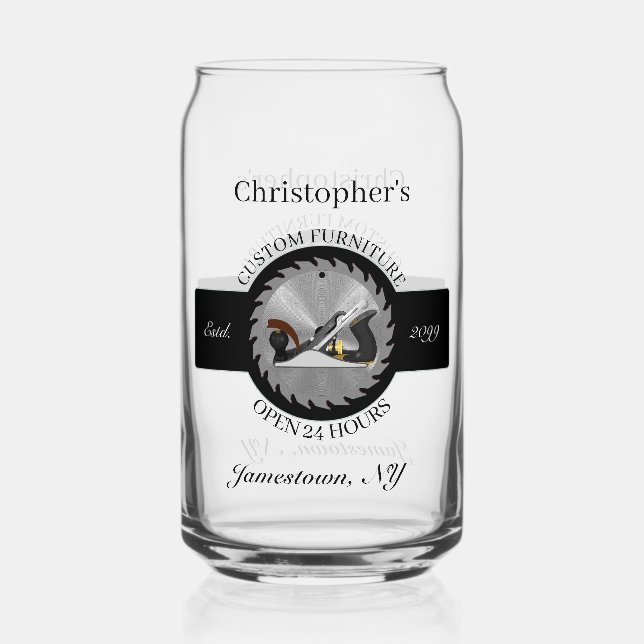 Verre Canette Boiseries sur mesure Plan Lame Vente Boire Bière (Recto)