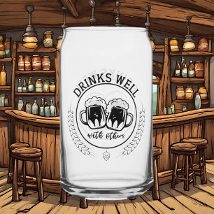 Verre Canette Boissons amusantes bière d'art