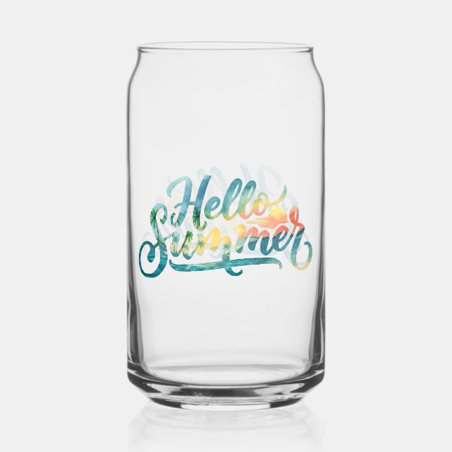 Verre Canette Bonjour l'été (Recto)