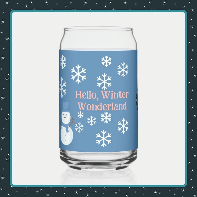Verre Canette Bonjour, Winter Wonderland (Set of 1)