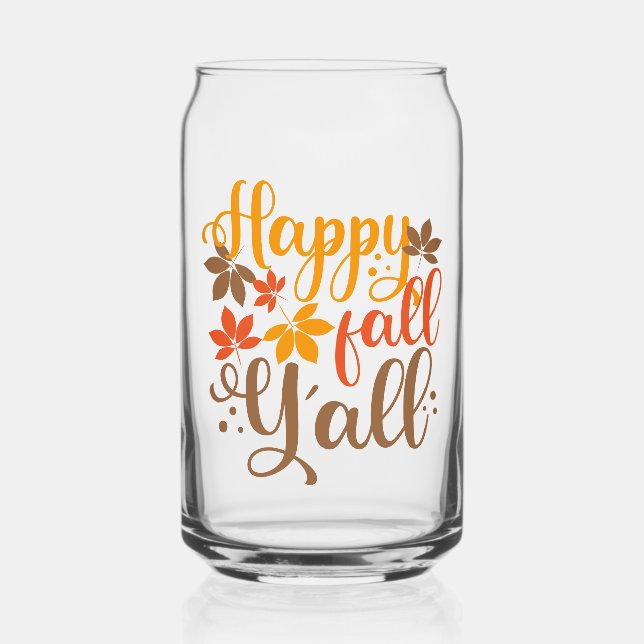 Verre Canette Bonne Chute à tous (Recto)