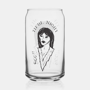 Verre Canette Boo ! Nuit magnifique sorcière Halloween