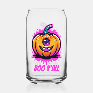 Verre Canette Boo Y'All, éffrayant adorable design Halloween
