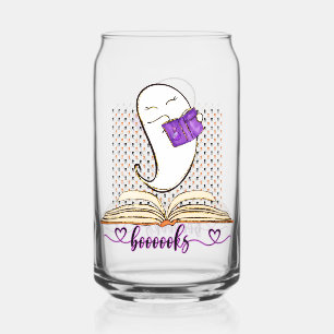 Verre Canette Boooooooks ! Fantôme Et Livre Lecture Halloween